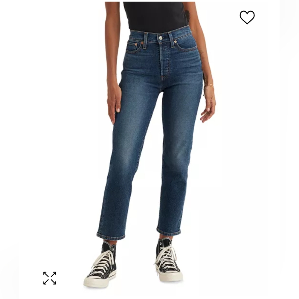 Women's Levi Wedgie straight leg crop Jeans